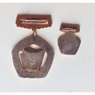 rare Excellent Brigade of the Hungarian People's Republic Badge Set - NOT THE SIMPLE BRIGADE version!!!