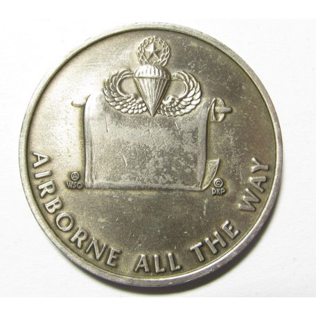 Airborne all the way, WWI. Sicily, Normandy, Ardennes, St. Mere Eglise Coin