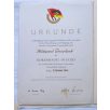   East Germany DDR "German-Soviet Friendship" with miniature and 5 years for outstanding performance with award certificate and case