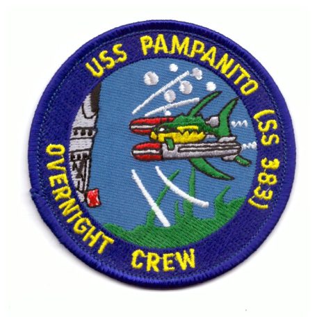 USS Pampanito (SS 383 Submarine) Overnight Crew PATCH