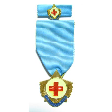 CSR. Medal for Sacrifice and Merit in the Czechoslovak Red Cross 1st Class with Ribbon bar