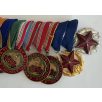   Hungarian 10 places mounted Medal Bar for a Police/MP Officer