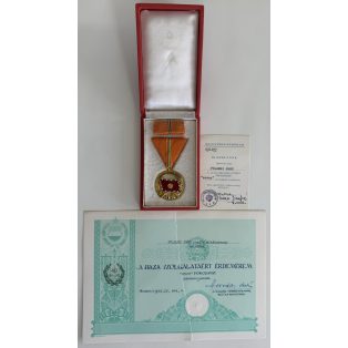   Hungarian 3* General and Deputy Minister of Interior’s Medal and corresponding award certificate Extra!!!