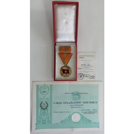 Hungarian 3* General and Deputy Minister of Interior’s Medal and corresponding award certificate Extra!!!