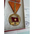 Hungarian 3* General and Deputy Minister of Interior’s Medal and corresponding award certificate Extra!!!