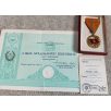   Hungarian 3* General and Deputy Minister of Interior’s Medal and corresponding award certificate Extra!!!