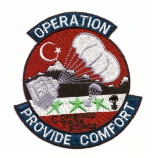   USAF Patch USAFE Military Airlift Command MAC Combined Task Force CTF Operation Provide Comfort I Iraq 1991