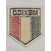   Mexico Mexican Flag Embroidered Vintage Pennant Patch - discolored