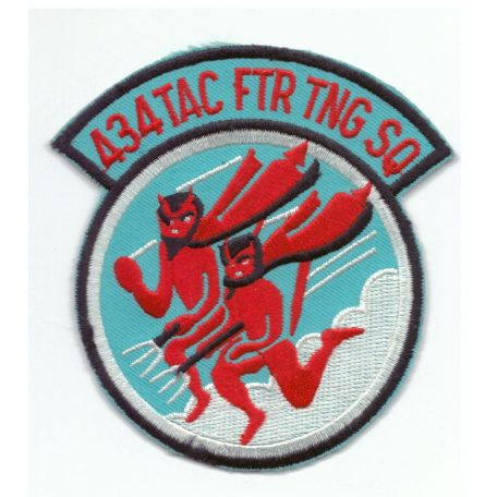 US Air Force 434 TAC FTR TNG SQ Vietnam War Pilot Devil PATCH 