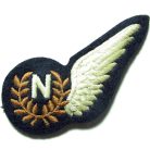 British Royal Air Force RAF Navigators Half Wing Dress Badge padded