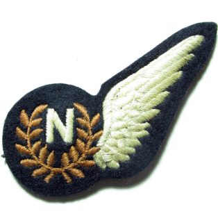   British Royal Air Force RAF Navigators Half Wing Dress Badge padded