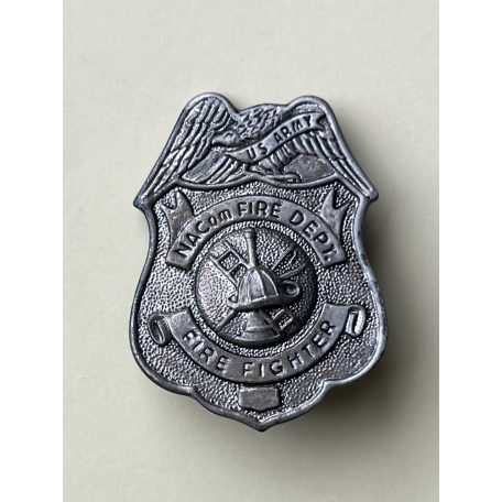 US Army Northern Area Command Fire Department Silver Fire Fighter Badge