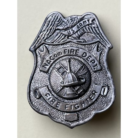 US Army Northern Area Command Fire Department Silver Fire Fighter Badge